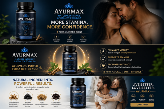 AyurMax Premium - Shilajit Gold | 100% Pure Himalayan Shilajit Ashwagandha | 30 Capsules | Enhances Stamina, Performance, Energy, and Power | Supports Healthy Life | Ayurveda