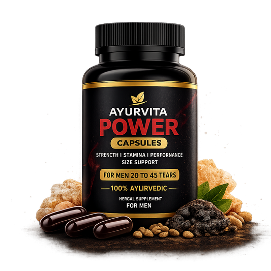 AyurVita Power Capsules for Men | Supports Stamina, Performance & Size Enhancement | Ayurvedic Formula | 20 Capsules