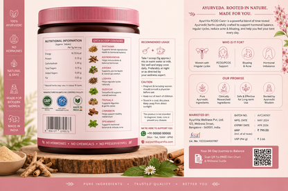 AyurVita PCOD Care+ – Hormonal Balance, Cycle Support & Healthy Weight Management